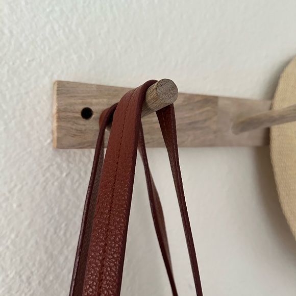 Genuine Leather Brown Tote - Picture 14 of 15